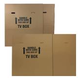 2 Sets, uBoxes TV Moving Box, TV Moving Box - 2 Pack