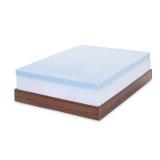 LUCID Dorm Room Essentials 4 Inch Gel Memory Foam Mattress Topper-Ventilated Design-Ultra Plush-Twin XL (B01MYVATSJ) - Retail: $139.99