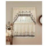 CHF and You Birds Tailored Kitchen Curtains, Pair of Tier curtain panels, 58in width X 24in length each, brand new