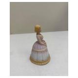 Ceramic Lady Bell With Shoes As Clanger