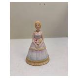 Ceramic Lady Bell With Shoes As Clanger