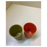 4 Tupperware Plastic Color Cups