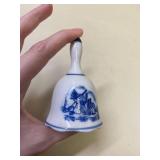 Small Porcelain Bell with Holland Scene