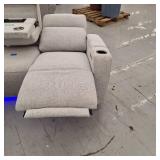 Greymel 84 Inch Zero Gravity Fabric Sofa With Power Headrests, Retail: $1999