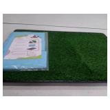 Oiyeefo Dog Grass Pad with Tray,35.5 Inch x 23.6 Inch Indoor Dog Potty System