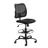 Safco Products Vue Mesh Extended Height Chair with Ergonomic Mesh Back, Black