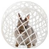 15.7" Ball-Shaped Movable Chicken Coop,Pigeon Rabbit Duck Safe Walking Net,Preventing Trampled by Horse,Predation by Eagles,Wolves,Dog Bites.Pet Removable Prevent Harassment Safety Hutch