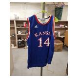 Adidas Kansas University Jayhawks Basketball Jersey - Size L- #14