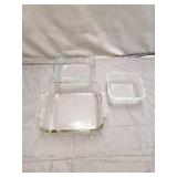 LOT OF GLASS BAKING DISHES