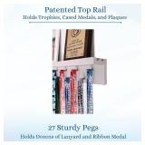 $80 3ft- Medal Awards Rack Ultimate Medal Hanger Display - Solid Wood