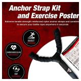 $225 Pro Battle Ropes w/ Anchor Strap Kit & Poster Durable Sleeved