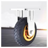 $89 Heavy Duty Trolley, TPR Wheels, 150kg, Folding, 60x40cm Flatbed