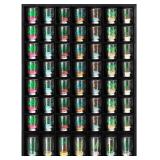 $47 Barydat Shot Glass Display Case, 56 Compartments, Wall-mounted