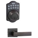 $64 Electronic Keypad Deadbolt Door Lock, Oil Rubbed Bronze 1-Pack