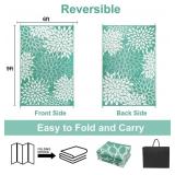 Anidaroel Outdoor Rugs 6x9ft Waterproof, Reversible, Plastic Mat