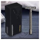 WEISHI Safety Razor Double Edge Nostalgic Long Handle Butterfly Open Razor