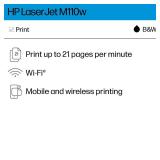 HP LaserJet M110w Wireless Printer, Print, Fast speeds, Easy setup, Mobile printing, Best for small teams - Retail: $113.17