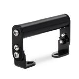 Aluminum Alloy Handlebar Extensions Bracket for Motorcycle Bicycle Angle-Adjustable Extender Suitable Holding Speedometer GPS Phone Mount Holder Black