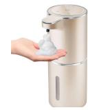 Gotofine Automatic Foaming Soap Dispenser,4-Level Adjustable Foam, Wall Mount Soap Dispenser,USB Rechargeable,12.8oz/ 380ml,Touchless Hand & Dish Soap Dispenser for Bathroom, Kitchen,Hotel, Restaurant