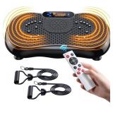 Vibration Plate Exercise Machine, PBYRD Lymphatic Drainage Machine for Weight Loss, Full Body Workout, Fitness Platform, Helps Tone Your Legs - Retail: $99.99