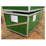 204016DP Galvanized Trussed Frame Storage Enclosure with 300 PE Fabric Cover