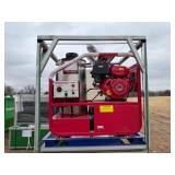 Portable Skid Mounted Heated Power Washer with Gasoline Engine and Tank