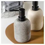 GalDal Soap Dispenser Grey,Hand Soap Lotion Dispenser for Bathroom Countertop,Soap Dispenser for Kitchen Sink.