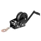 Heavy Duty Boat Trailer Hand Winch 3500Lbs with 32.8ft Steel Rope, Manual Operated Hand Crank Winch for Trailer, Boat, ATV Towing