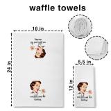 Buildinest Funny Kitchen Towels, Set of 2 Retro Sassy Dish Towels Flour Sack Towel, Funny Hand Towels Tea Towels for Kitchen Bathroom Housewarming Hostess New House-A13