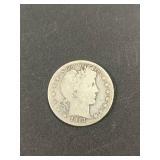 1913-S Barber Half dollar silver coin