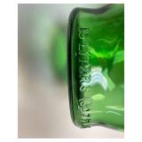 Vintage Green Glass Decanter