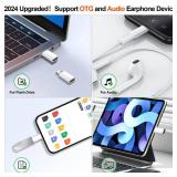 xiwxi 4 Pack USB C to Lightning Adapter,Support Audio/OTG,20W PD Fast Charging&Data Transfer for iPhone 14 13 12 Pro Max/iPad Air/Airpods,Nintendo Switch,Headphones,iOS Device