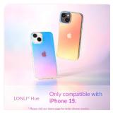 LONLI Hue - for iPhone 15 Case - Iridescent [10FT Drop Protection] - Shockproof Cover with Color Changing Effect | Cute and Unique for Women, Girls and Men (2023)