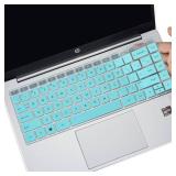 CaseBuy Keyboard Cover for 2024 2023 HP Envy 14 14-em 14-ES 14-ep 14-ek 14-ed 14-es1023dx 14t-es000 es0013dx es0033dx 14-ek0073dx ek0033dx 14t-eh100, HP Pavilion 14 Keyboard Protector Skin -Mint