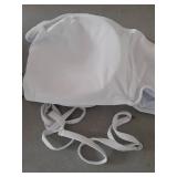 Aqua Eve Women Strapless Bikini Top Only Bandeau Swim Top Tube Top Swimsuit White L