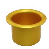 Candle Cup ZYAMY 10pcs Candlestick Holder Cup Candle Drip Protector Gold Candle Holder 27mm Diameter 18mm Height Candles Aluminium Cup Decorative Candle Container