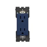 Leviton RER15-RN Renu Tamper-Resistant Outlet, 15-Amp, 125VAC, Rich Navy