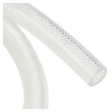 3/4" ID x 25 Ft High Pressure Braided Clear PVC Vinyl Tubing Flexible Vinyl Tube, Heavy Duty Reinforced Vinyl Hose Tubing, BPA Free and Non Toxic