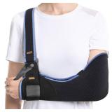 Velpeau Arm Sling Shoulder Immobilizer for Women and Men, fit Left or Right Arm - Rotator Cuff Support Brace - Medical Sling for Shoulder, Clavicle, Elbow Injury (Comfort type, L: Bust 33.5?-41?)