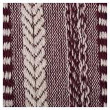 DII Braided Striped Decorative Throw Blanket, 50x60, BlackBerry