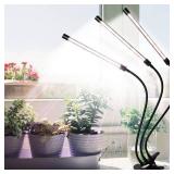 GHodec Grow Light for Indoor Plants,150W 6000K Full Spectrum Clip Plant Growing Lamp,Super Bright 252 LED Plant Light with Flexible Gooseneck & Timer Setting 4/8/12H