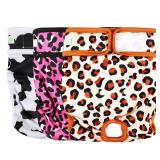 wegreeco Luxury Washable Reusable Dog Diapers (Stylish Pattern) -Female Dog Diapers, Doggie Diapers, 3 Pack (Cheetah Print, Medium)