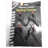 Heavy Duty Spring Clamps - 4 Pack