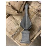 Fence Post Steel Finials (8) per case