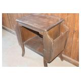 Wood Side Table 22" wide x 23" Tall