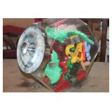 Large Glass Candy Jar with Cookie Cutters