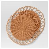 6 Pieces Woven Placemats/Chargers. 15" Diameter - Thresholdâ¢