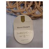 6 Pieces Woven Placemats/Chargers. 15" Diameter - Thresholdâ¢