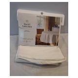 70" Solid Tablecloth White - Thresholdâ¢: Round Cotton & Recycled Polyester, Traditional Style, Machine Washable