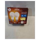 GE 2pk 10W 60W Equivalent Relax LED HD Light Bulbs Soft White